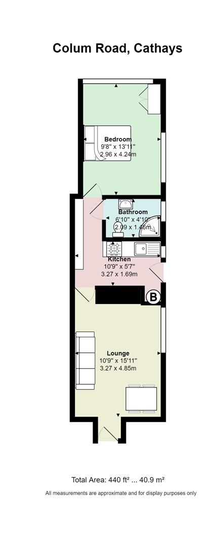 Floorplan for Colum Road, Cathays